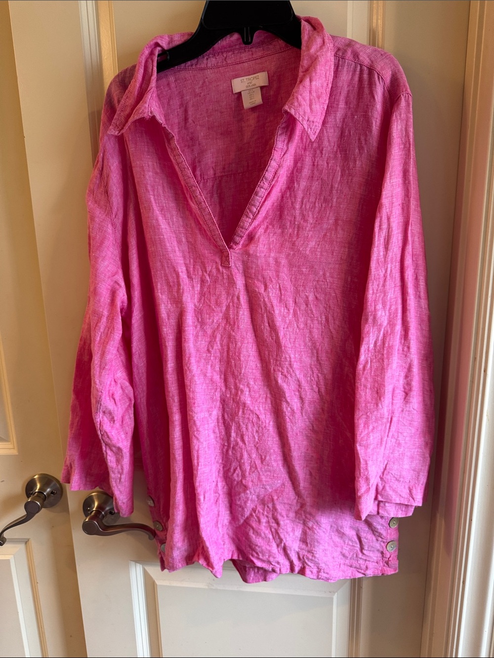Pink Linen Tunic